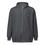 Clubs and Sticks heavy Blend Zip Embroidered Hoodie - Black Logo