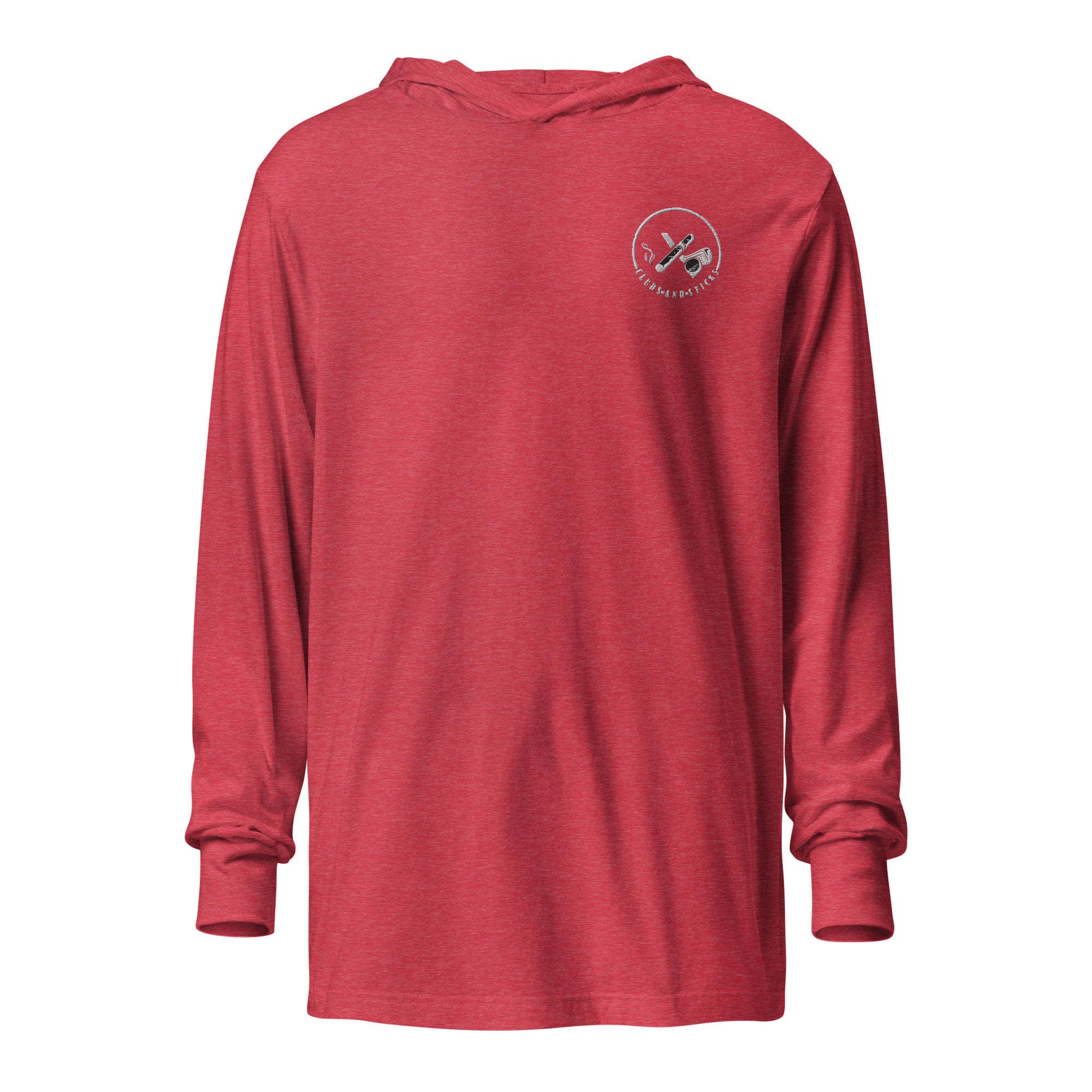 Hooded Embroidered long-sleeve tee