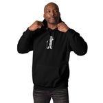 Cigar Golfer Large Embroidered Hoodie