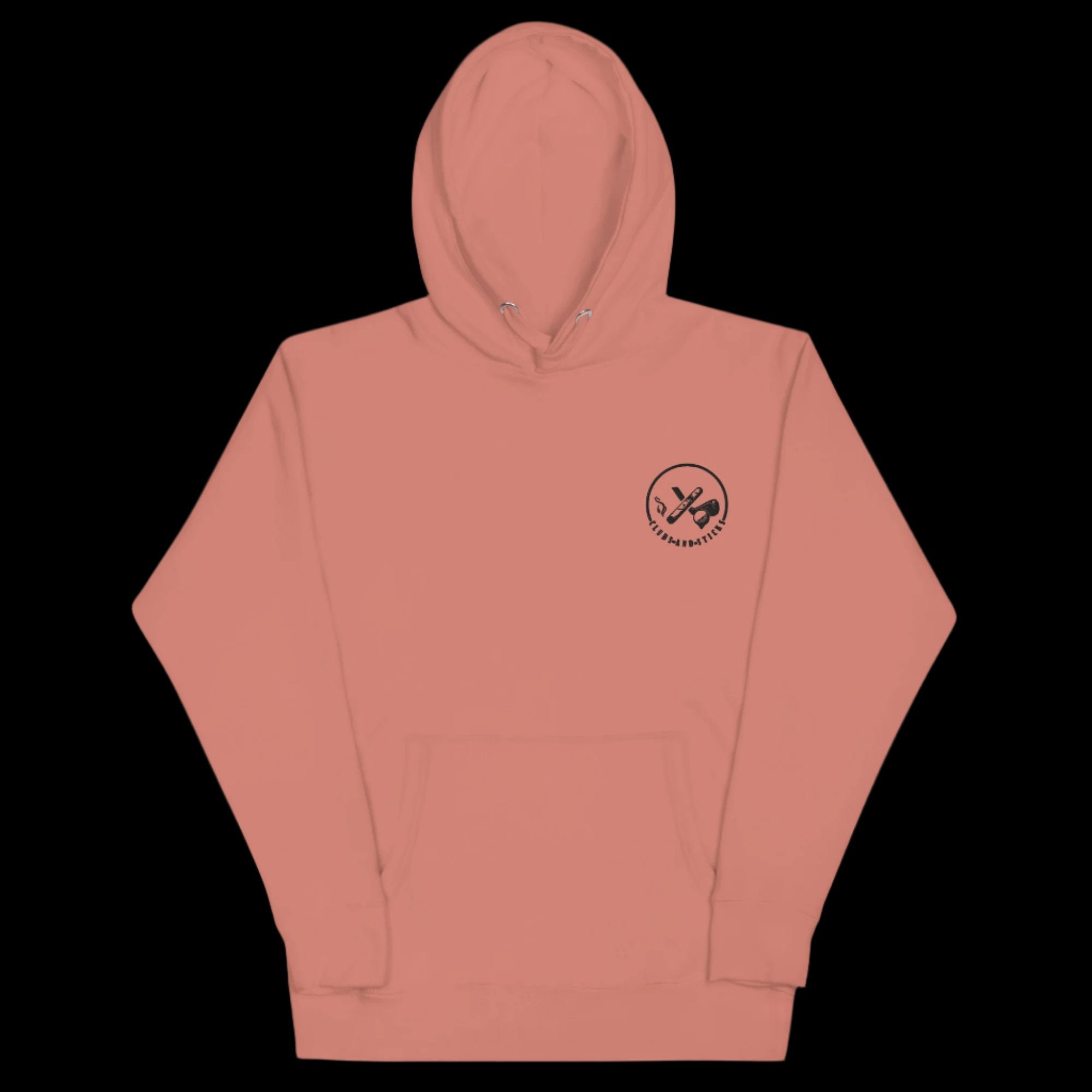 Clubs and Sticks Embroidered Hoodie