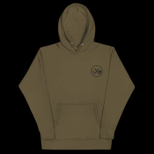 Clubs and Sticks Embroidered Hoodie