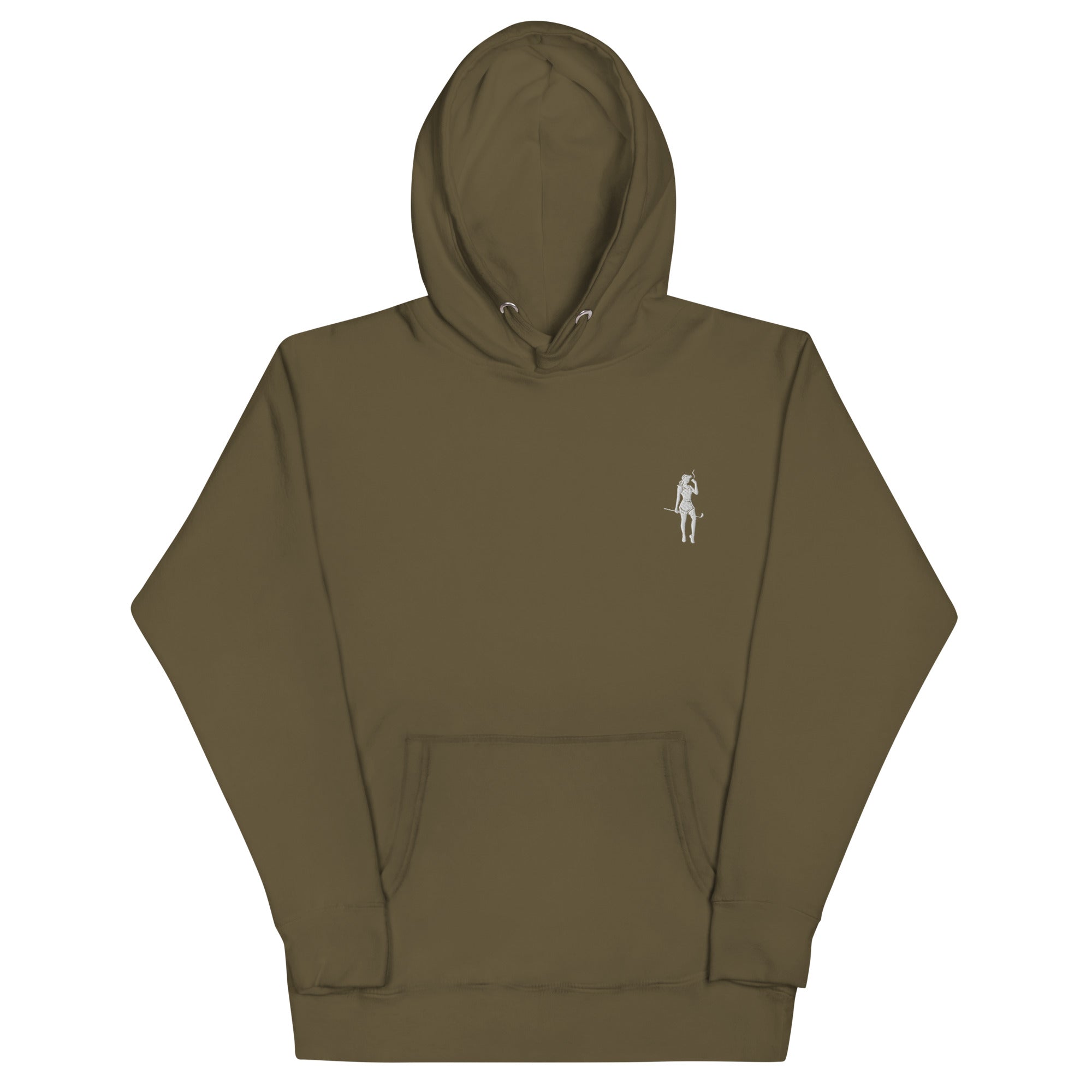 Female Cigar Golfer Embroidered Hoodie