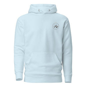 Clubs and Sticks Embroidered Unisex Hoodie - White Logo