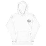 Clubs and Sticks Embroidered Unisex Hoodie - Black Logo
