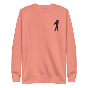 Cigar Golfer Embroidered Premium Sweatshirt
