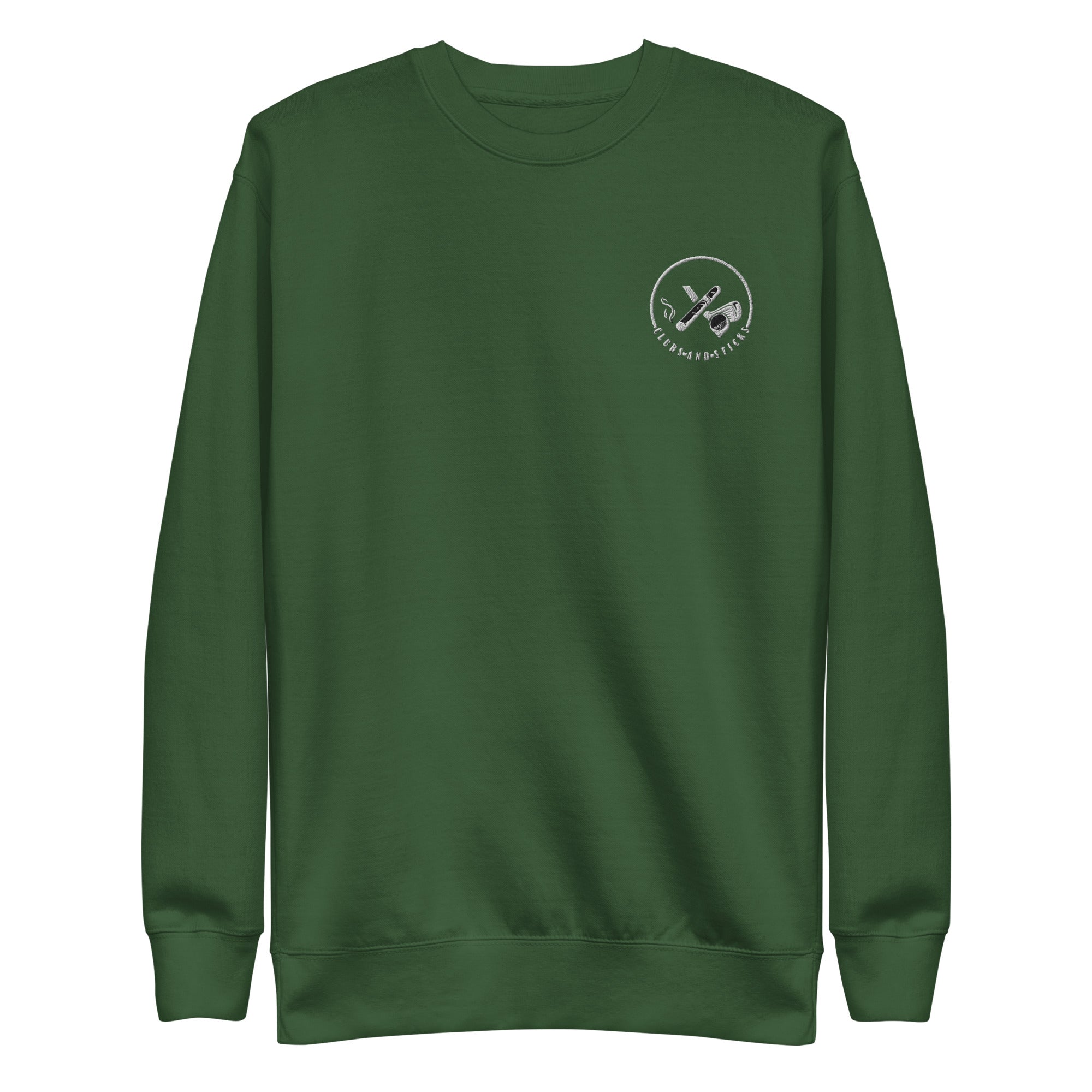 Clubs and Sticks Embroidered Premium Sweatshirt