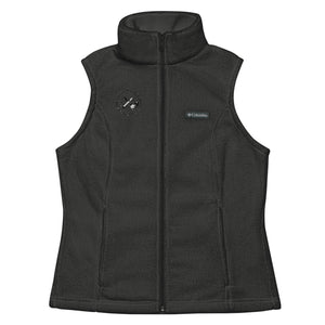 Women’s Columbia fleece vest - Black Logo