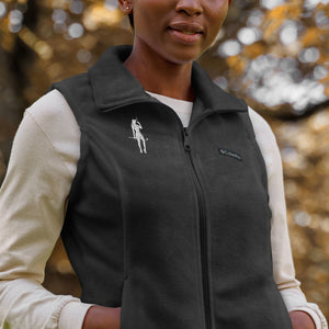 Ladies Embroidered Cigar Golfer Columbia fleece vest