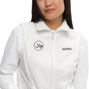 Women’s Columbia fleece vest - Black Logo