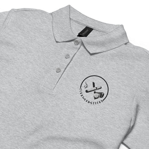 Ladies Embroidered Cigar Golfer pique polo shirt