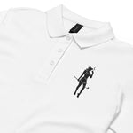 Ladies Embroidered Cigar Golfer pique polo shirt