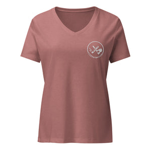 Clubs and Sticks Women’s relaxed v-neck t-shirt