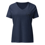 Clubs and Sticks Women’s relaxed v-neck t-shirt