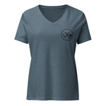 Clubs and Sticks Women’s relaxed v-neck t-shirt