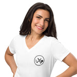 Clubs and Sticks Women’s relaxed v-neck t-shirt