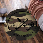 Camouflage Round Mat - Black Logo