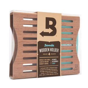 WOODEN HOLDER FOR CONTAINERS HOLDS (4) 60 GRAM BOVEDA
