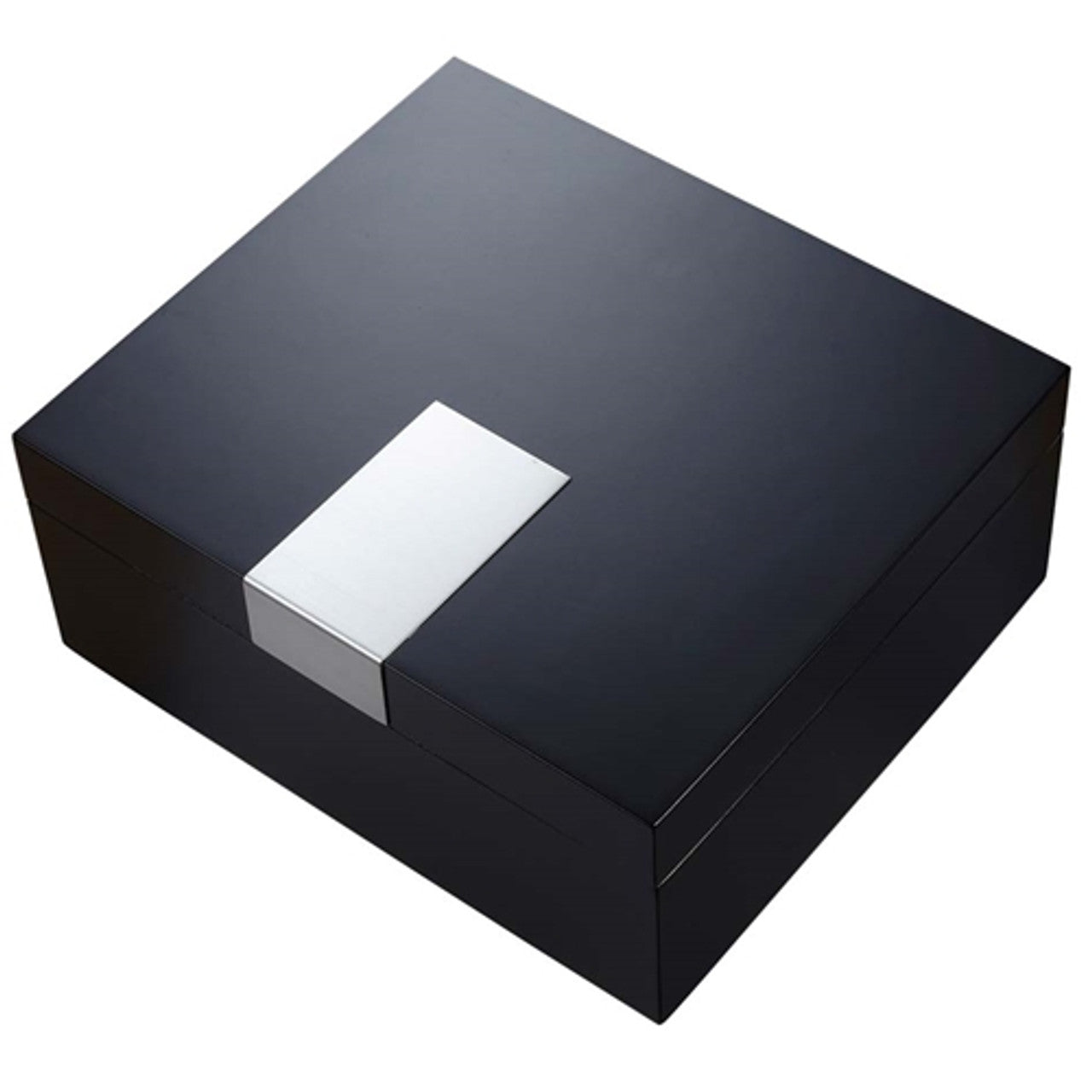 MARCUS BLACK MATTE CIGAR HUMIDOR - HOLDS 50 CIGARS Personalize engraving
