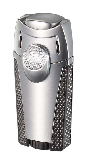 Personalizable MERU DUAL TORCH CIGAR LIGHTER