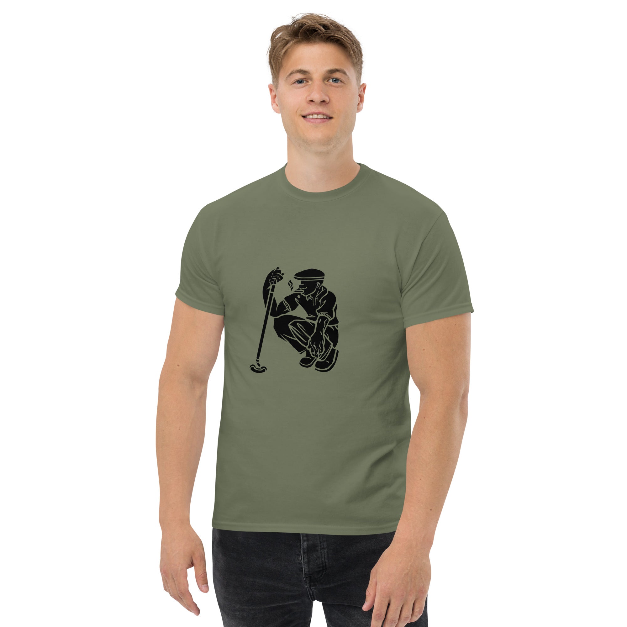 Kneeling Golfer classic tee