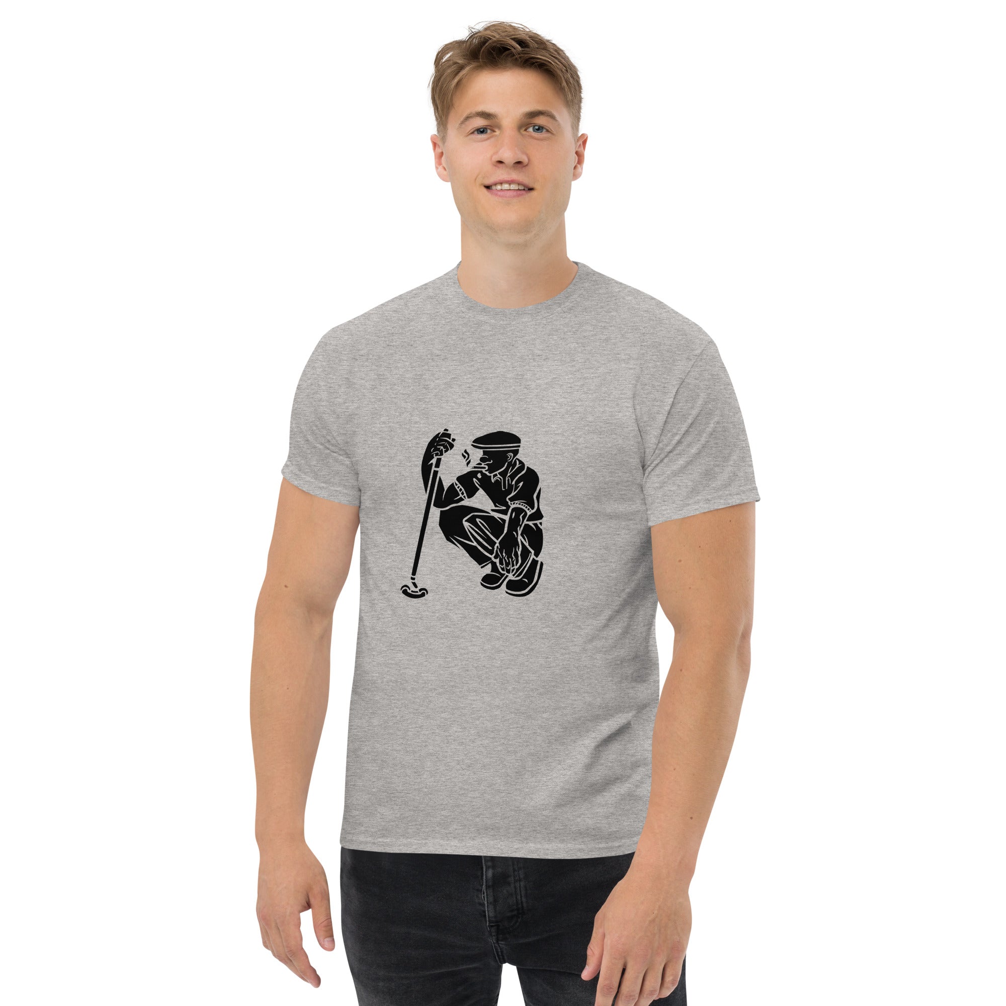 Kneeling Golfer classic tee