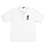 Cigar Golfer Embroidered Men's Premium Polo