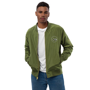 Clubs and Sticks Embroidered Bomber Jacket