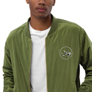 Clubs and Sticks Embroidered Bomber Jacket